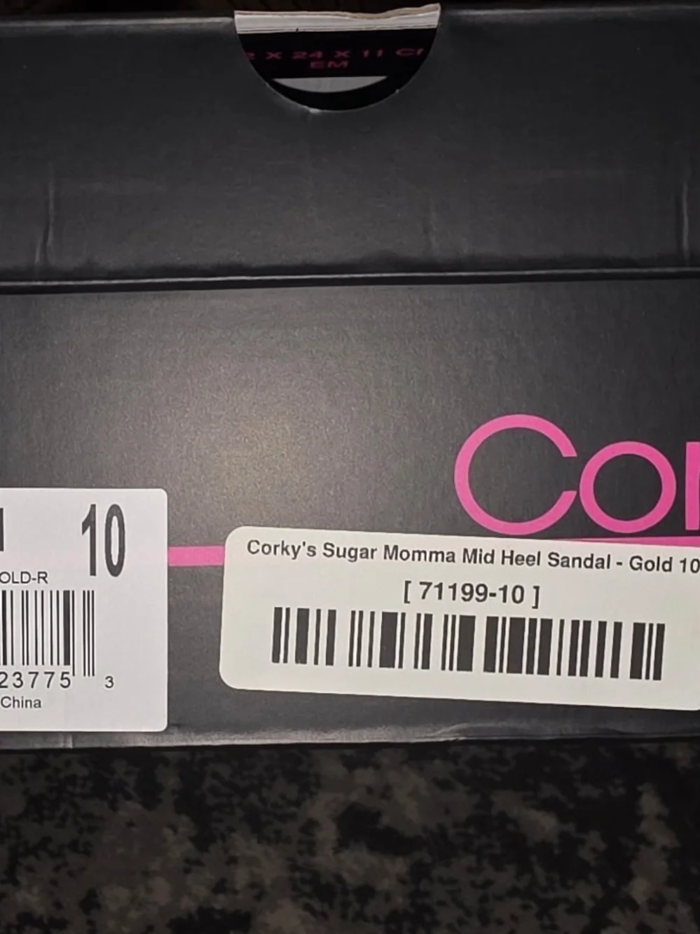 Corkys open toe